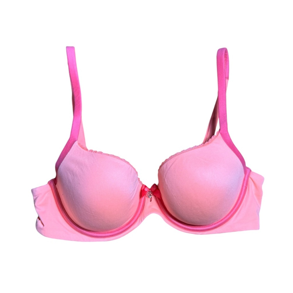 Victoria’s Secret Body by Victoria Lined Demi/Demi Bustle Double Bright Pink 34C